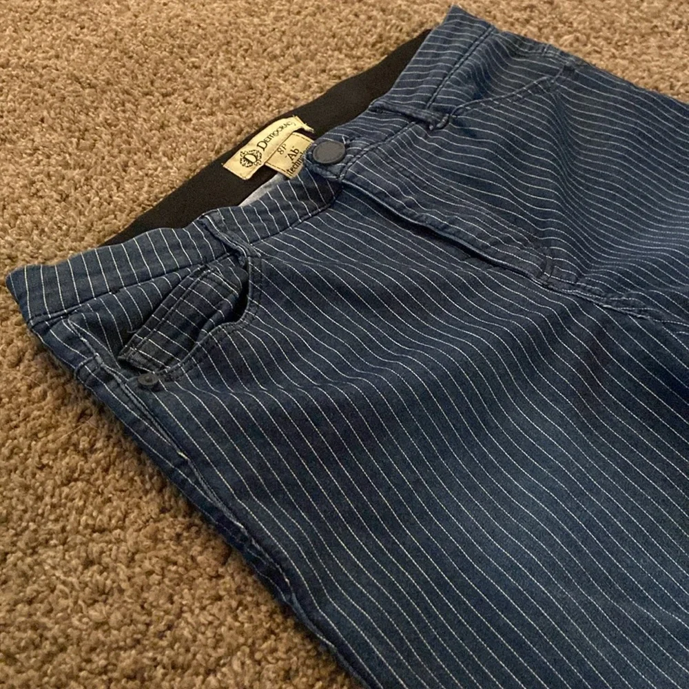 Democracy Pinstripe High Rise Skinny Jeans - Picture 3 of 6